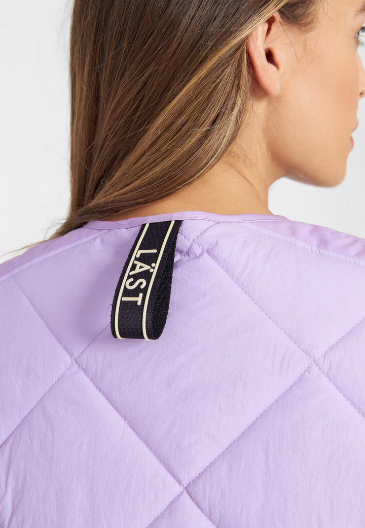 LÄST Quilted Waistcoat - Pale Purple Jackets Pale Purple