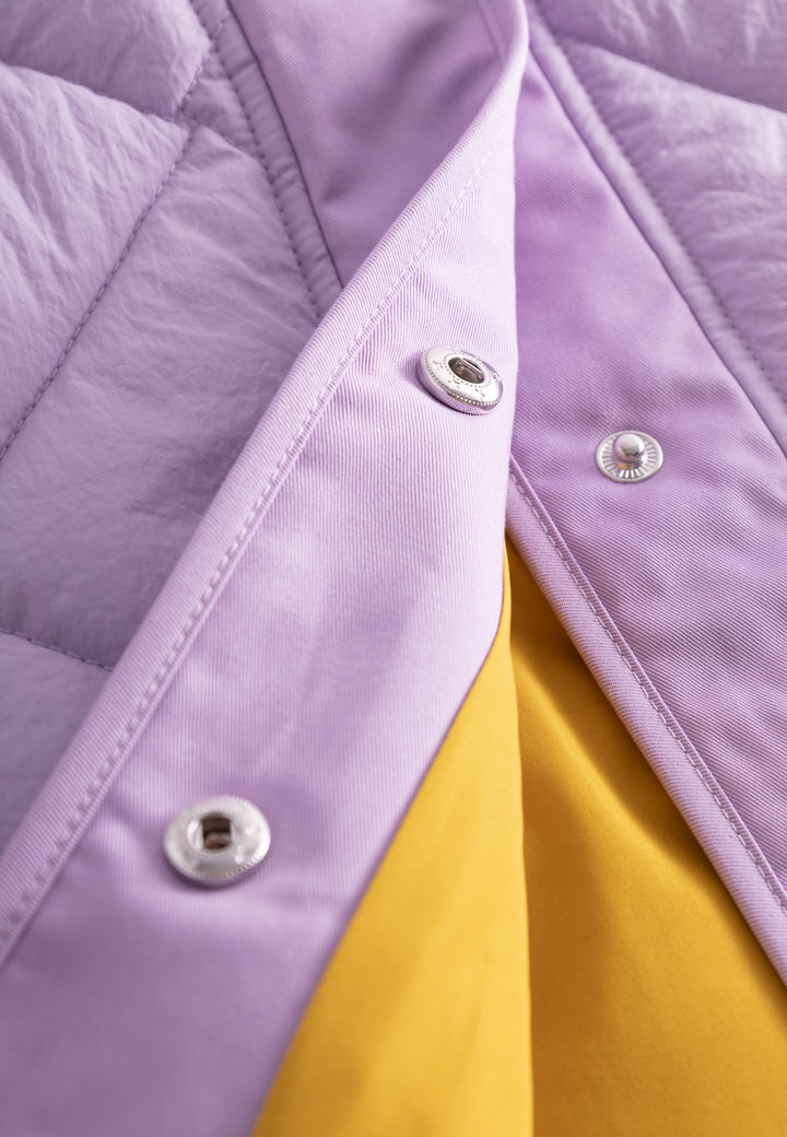 LÄST Quilted Waistcoat - Pale Purple Jackets Pale Purple