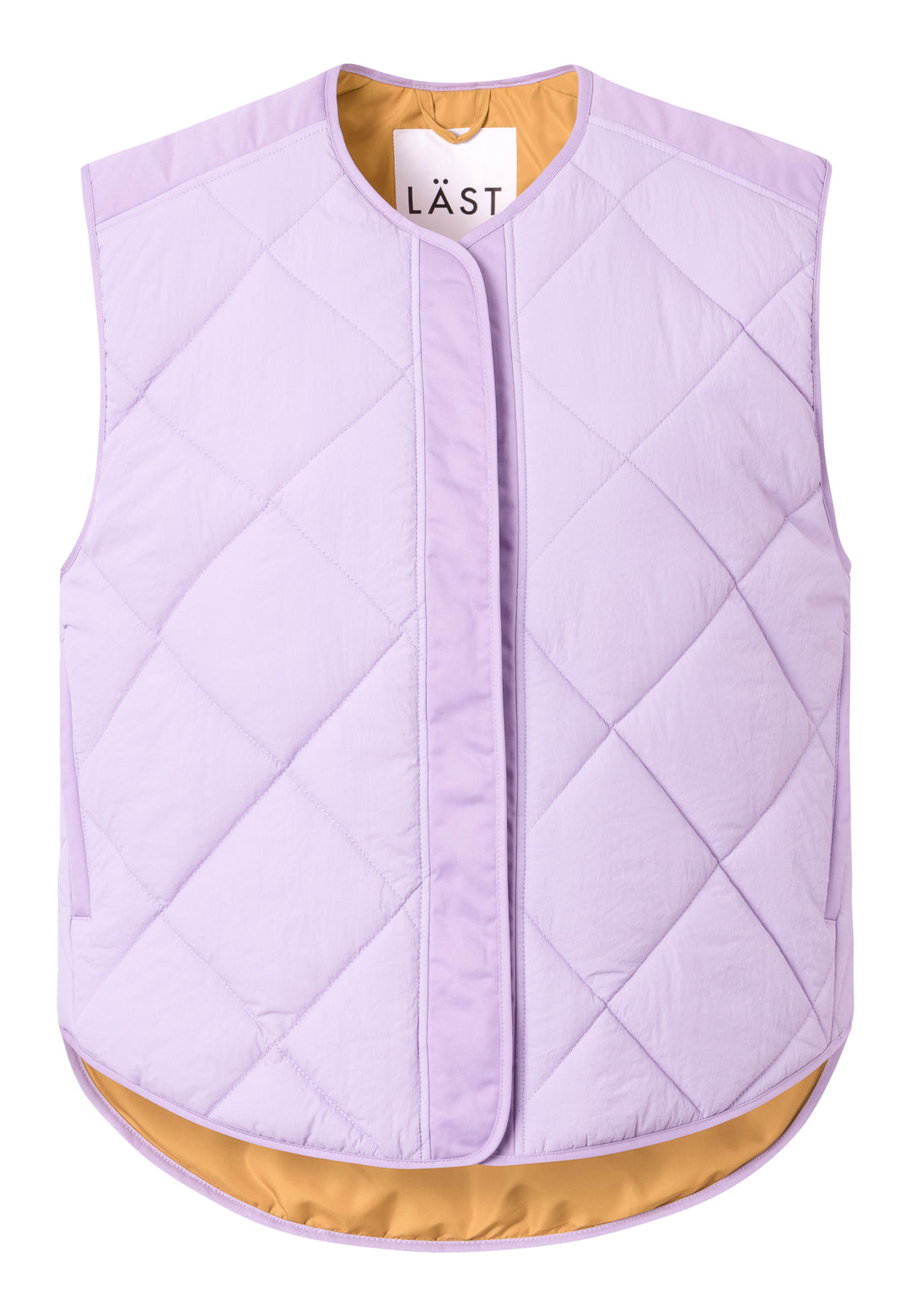 LÄST Quilted Waistcoat - Pale Purple Jackets Pale Purple