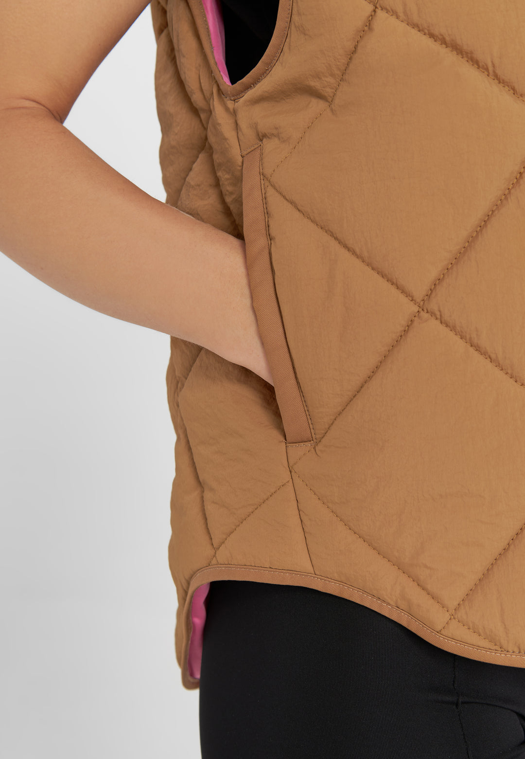 LÄST Quilted Waistcoat - Toffee Brown Jackets Toffee Brown