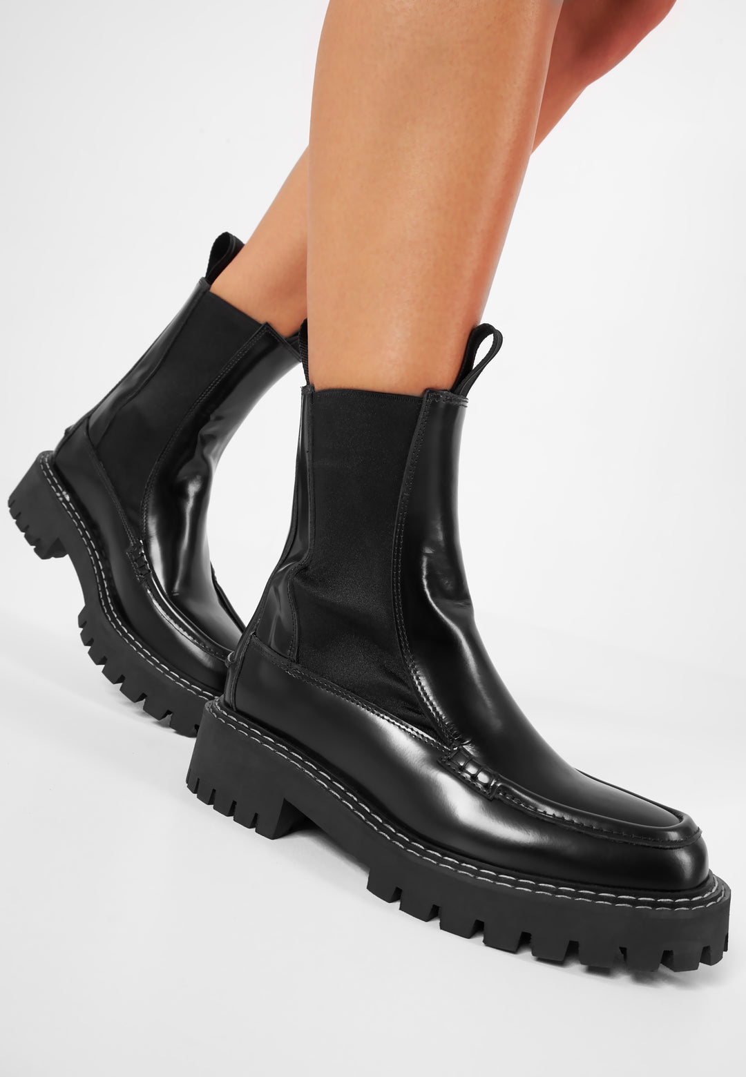 LÄST Ryder Chelsea Boot Leather Black Ankle Boots Black