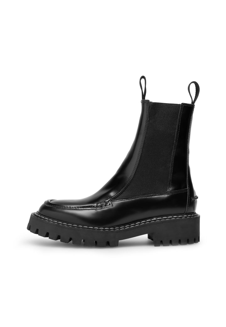 LÄST Ryder Chelsea Boot Leather Black Ankle Boots Black