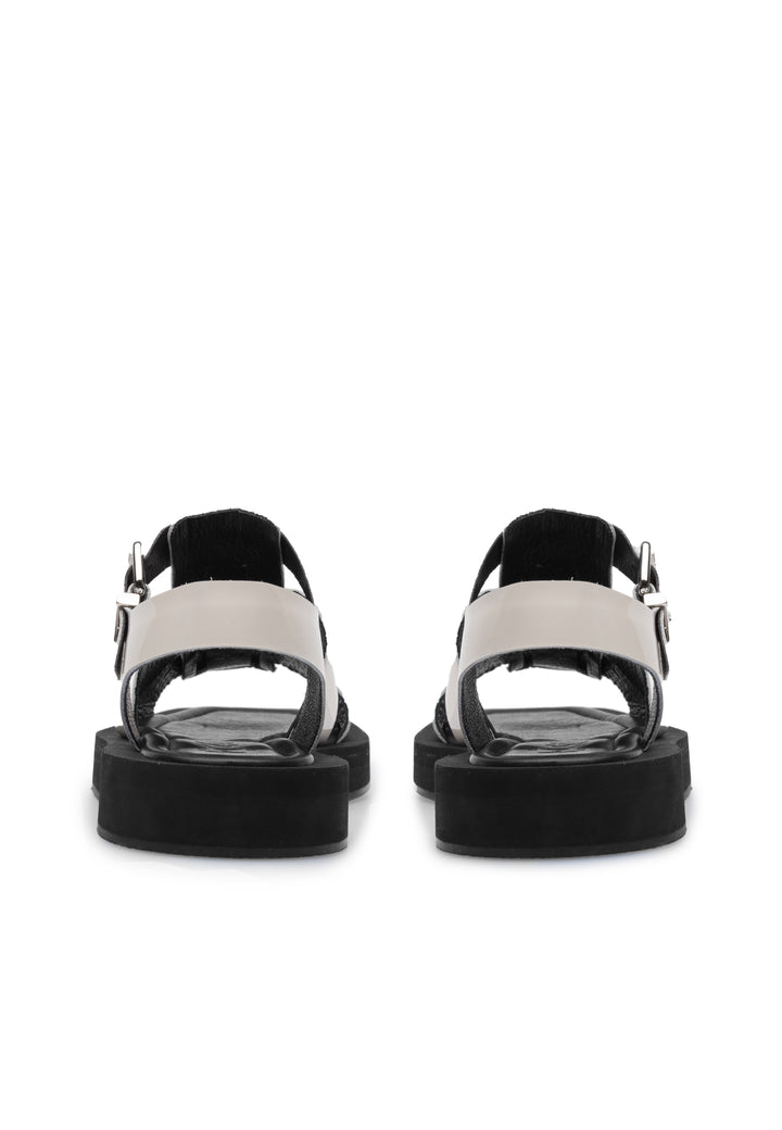 LÄST Samantha - Patent Leather - Off White Sandals Off White