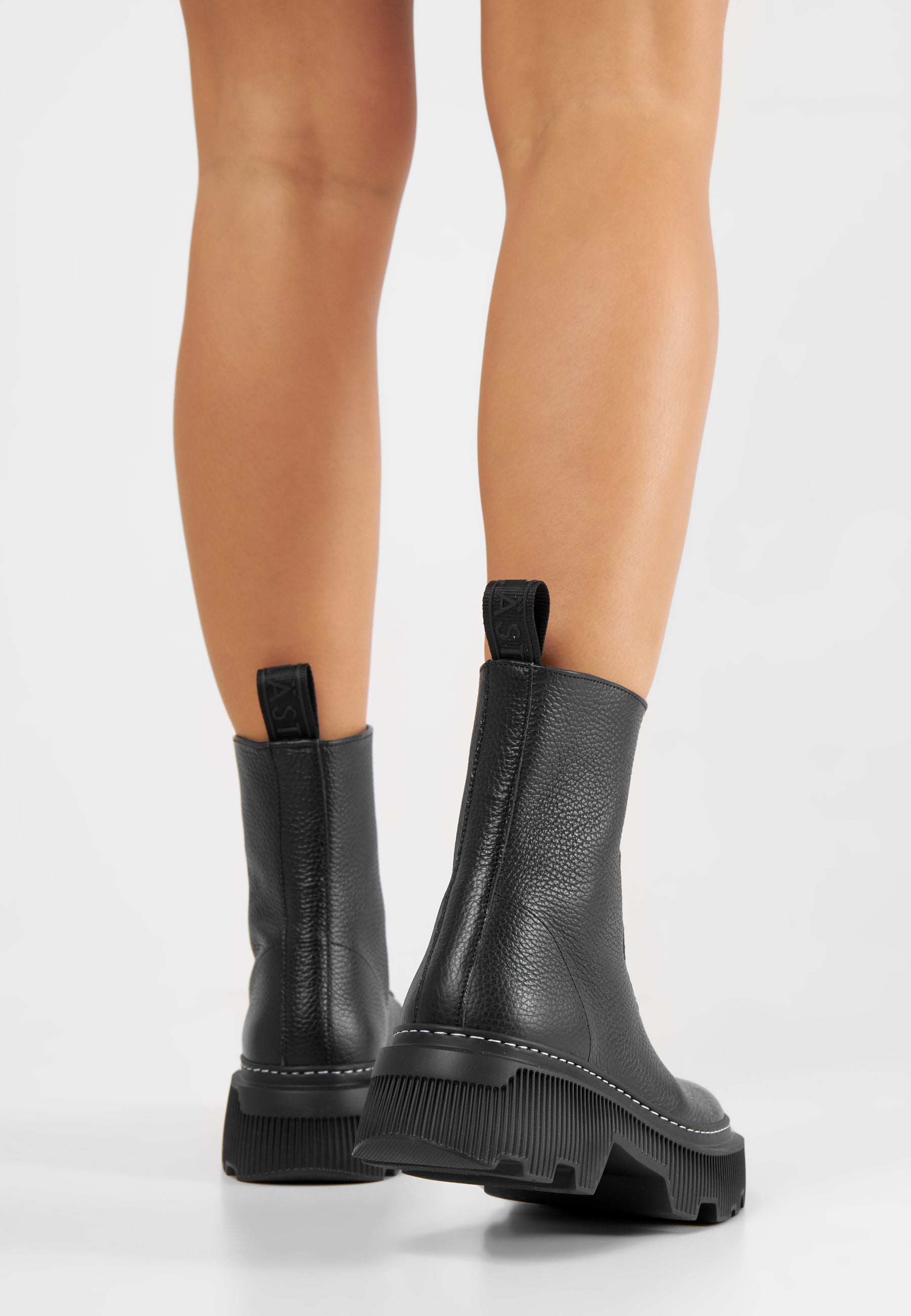 Roma Zip-Up Ankle Boot - Black Suede – A. Soliani