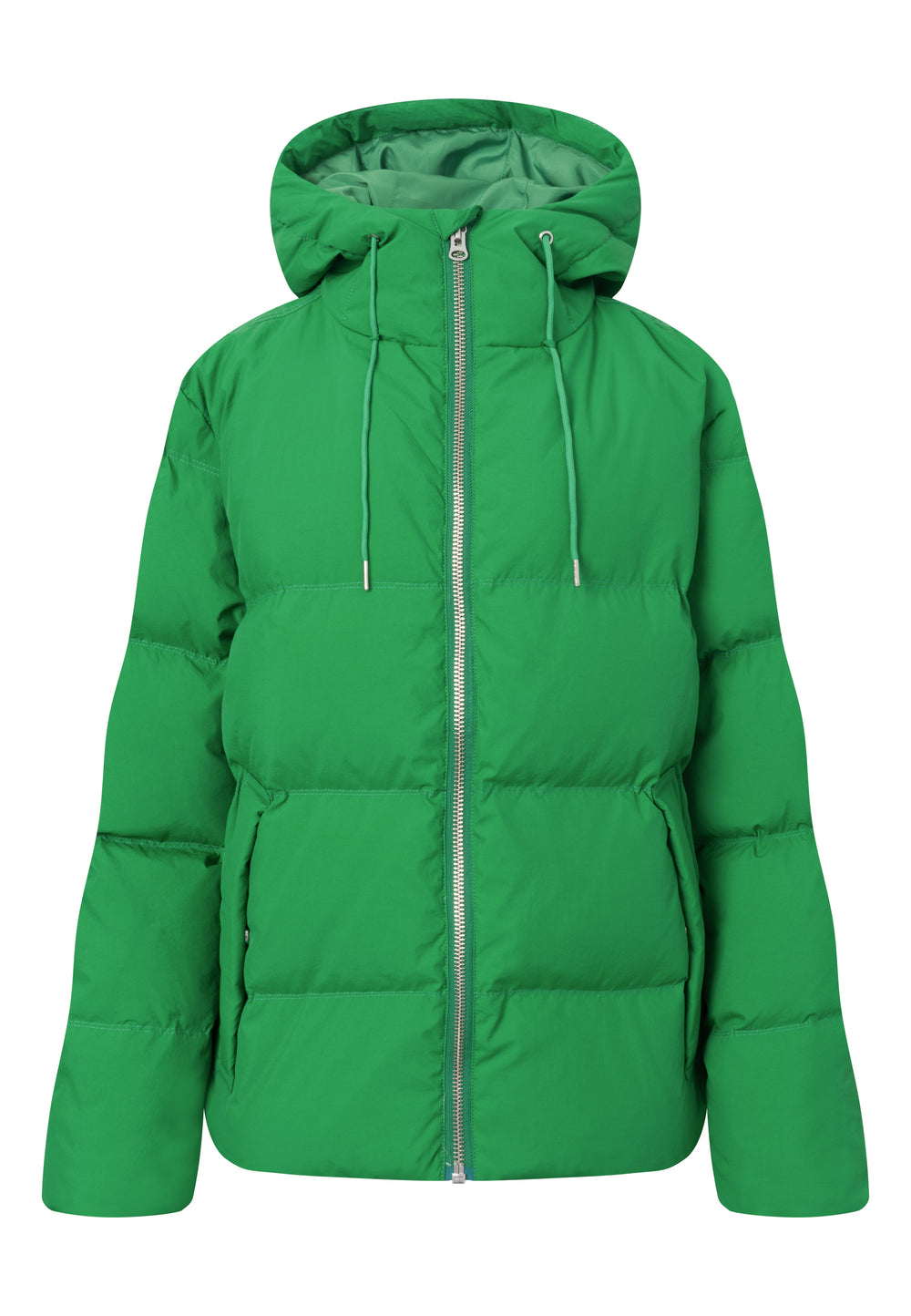 LÄST Short Hooded Puffer Jacket - Green Jackets Green