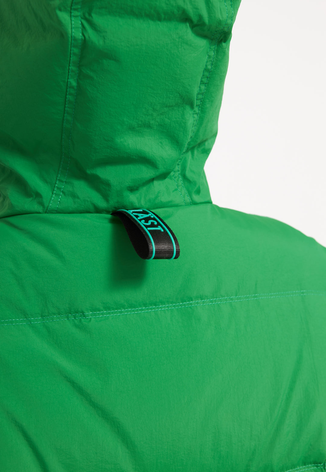 LÄST Short Hooded Puffer Jacket - Green Jackets Green