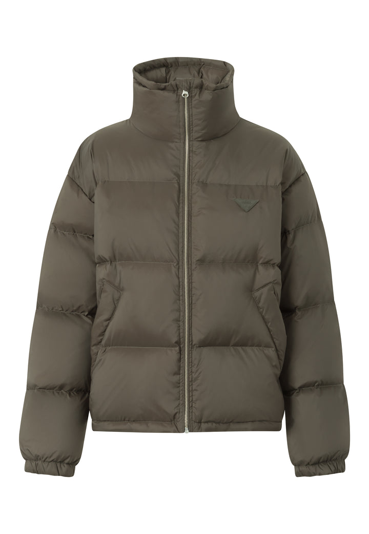 LÄST Short Puffer Jacket Black Olive Jackets Black Olive