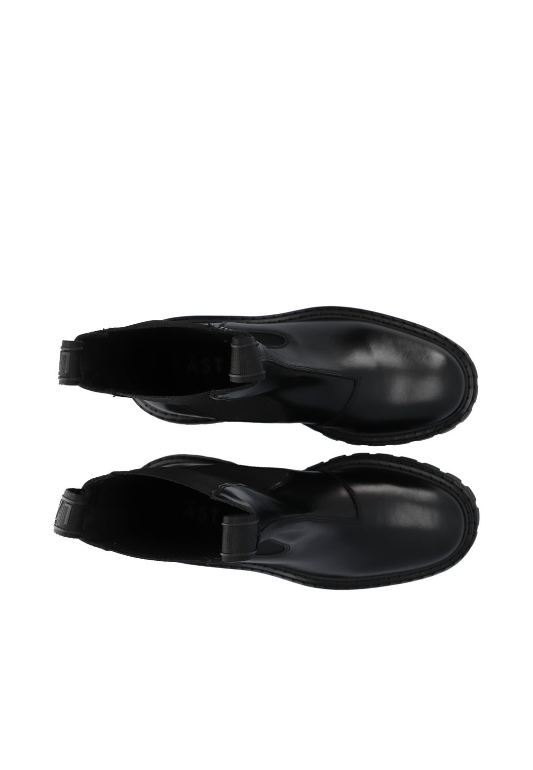 LÄST Stella - Leather - Black Ankle Boots Black