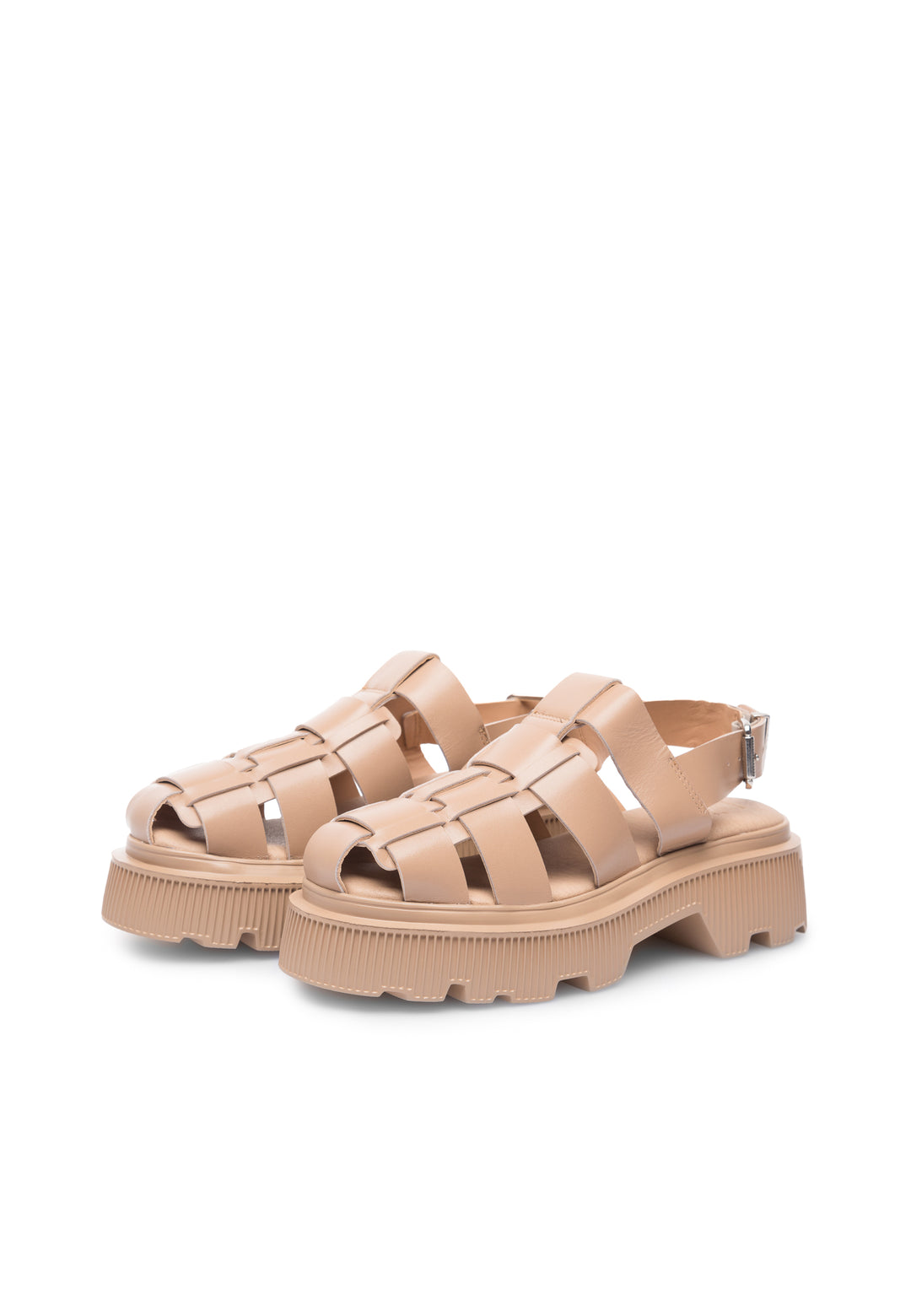 LÄST Tammy - Leather - Beige Sandals Beige