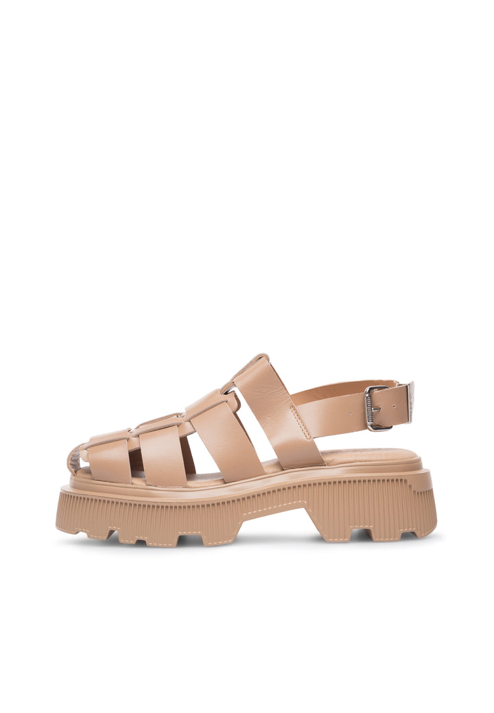 LÄST Tammy - Leather - Beige Sandals Beige