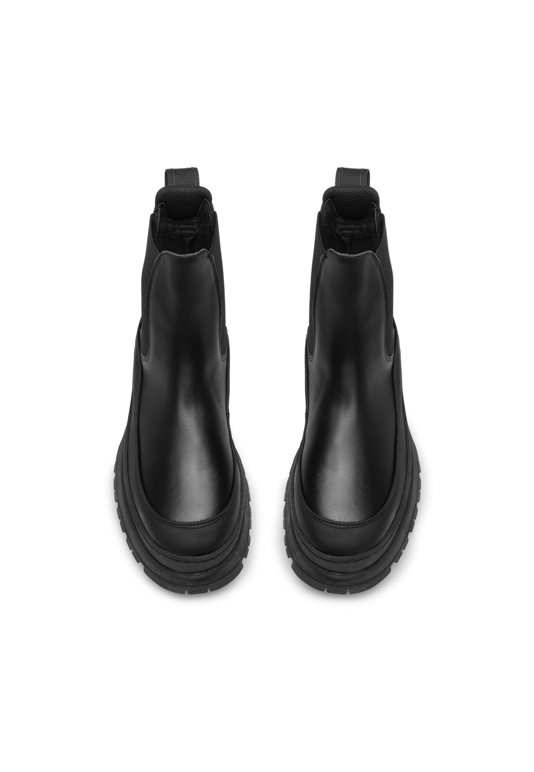 LÄST Trail - Leather/Rubber Foxing - Black II Ankle Boots Black